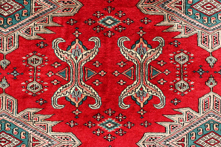Firebrick Caucasian 6' 9 x 6' 8 - No. 58578 - ALRUG Rug Store