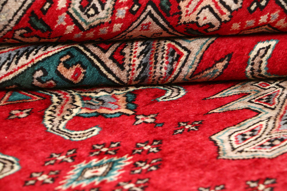 Firebrick Caucasian 6' 9 x 6' 8 - No. 58578 - ALRUG Rug Store