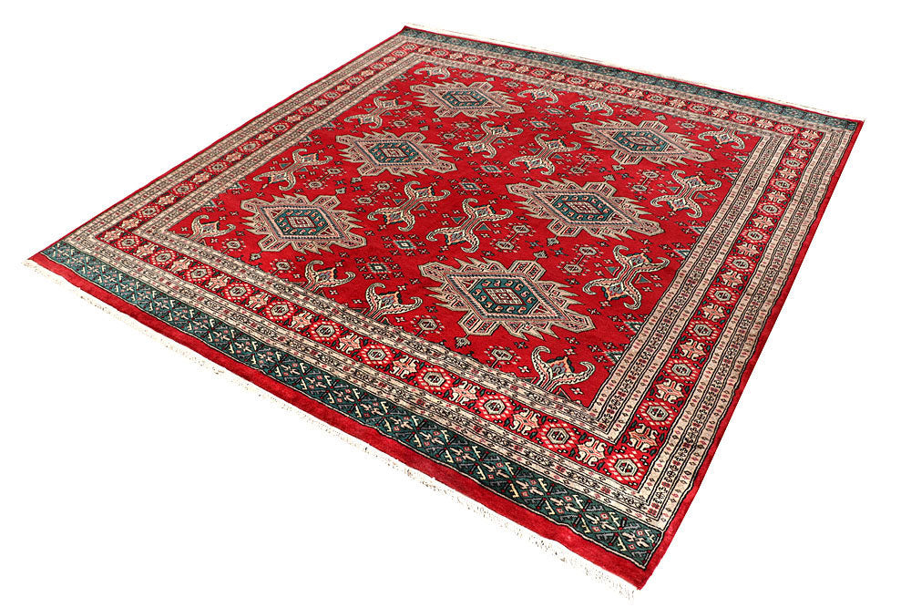Firebrick Caucasian 6' 9 x 6' 8 - No. 58578 - ALRUG Rug Store