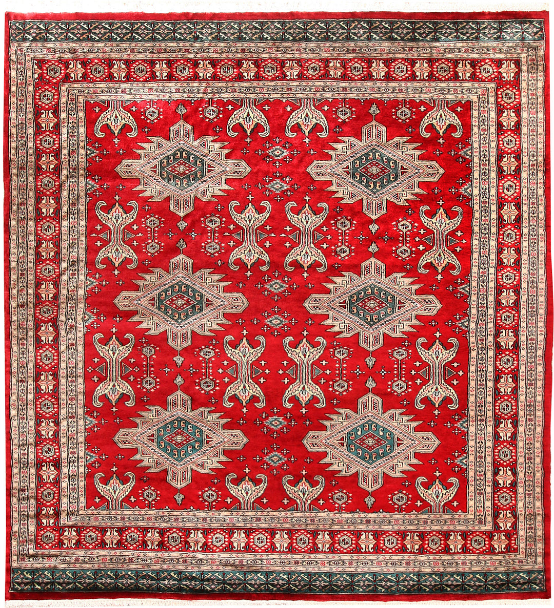Firebrick Caucasian 6' 9 x 7' 3 - No. 58579 - ALRUG Rug Store