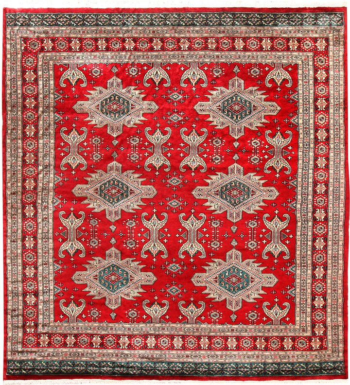 Firebrick Caucasian 6' 9 x 7' 3 - No. 58579 - ALRUG Rug Store