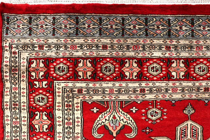 Firebrick Caucasian 6' 11 x 6' 11 - No. 58580 - ALRUG Rug Store