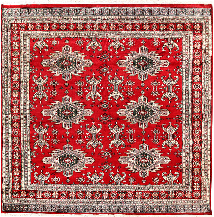 Firebrick Caucasian 6'  11" x 6'  11" - No. QA86940