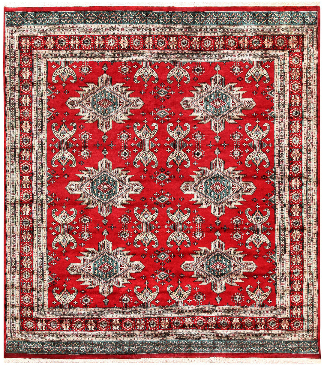 Firebrick Caucasian 7' 1 x 6' 9 - No. 58581 - ALRUG Rug Store