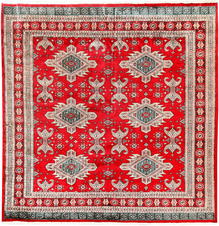 Red Caucasian 6' 11 x 6' 11 - No. 58582 - ALRUG Rug Store