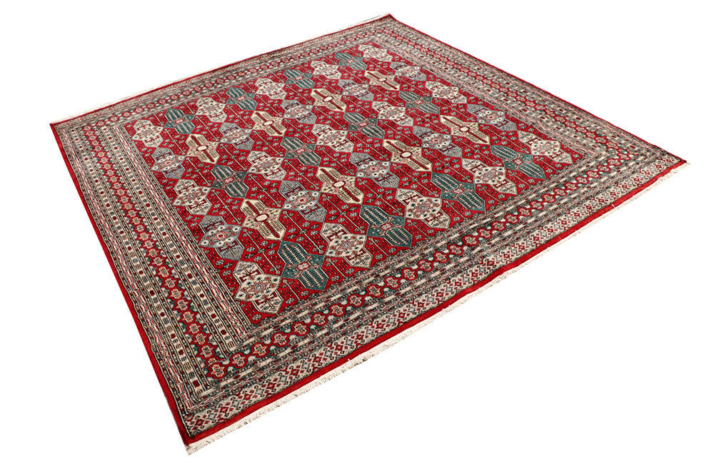 Red Caucasian 6' 8 x 6' 8 - No. 58619 - ALRUG Rug Store