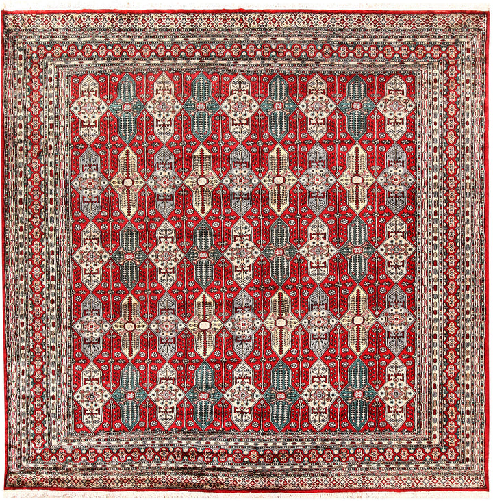 Red Caucasian 6' 8 x 6' 8 - No. 58619 - ALRUG Rug Store