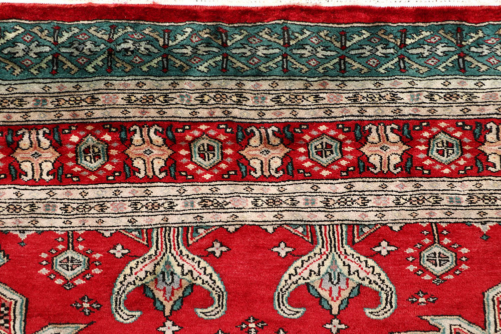Red Caucasian 6' 11 x 6' 10 - No. 58620 - ALRUG Rug Store