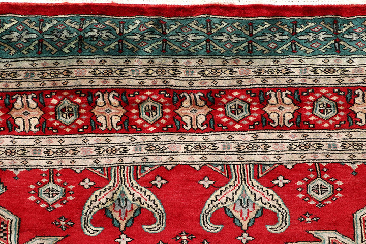 Red Caucasian 6' 11 x 6' 10 - No. 58620 - ALRUG Rug Store