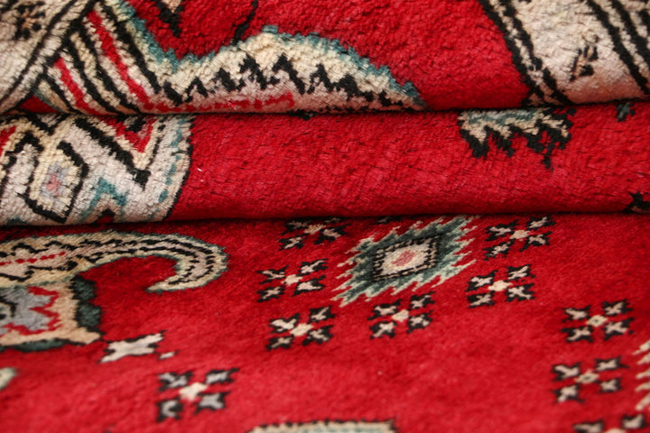 Red Caucasian 6' 11 x 6' 10 - No. 58620 - ALRUG Rug Store