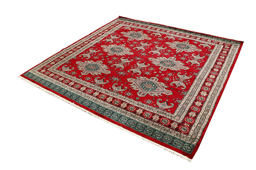 Red Caucasian 6' 11 x 6' 10 - No. 58620 - ALRUG Rug Store