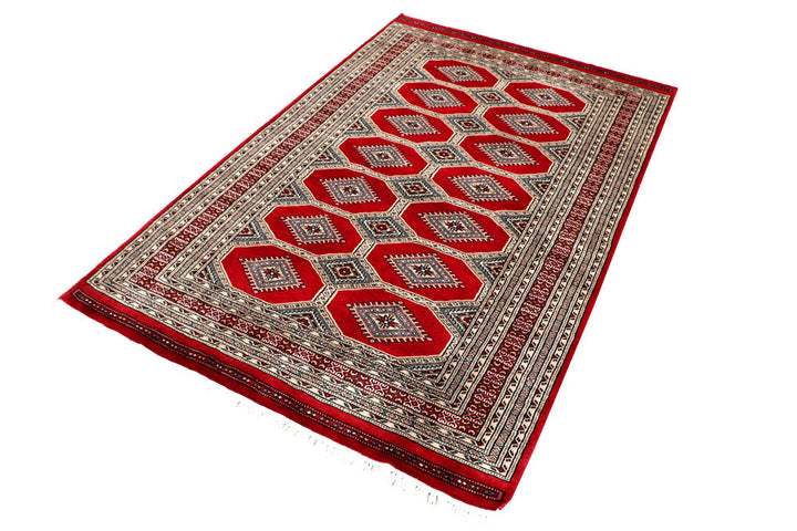 Firebrick Jaldar 4' 2 x 6' 6 - No. 58622 - ALRUG Rug Store