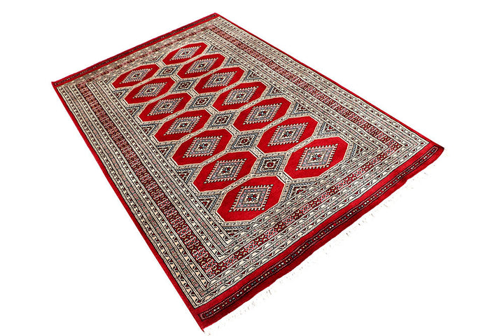 Firebrick Jaldar 4' 2 x 6' 6 - No. 58622 - ALRUG Rug Store