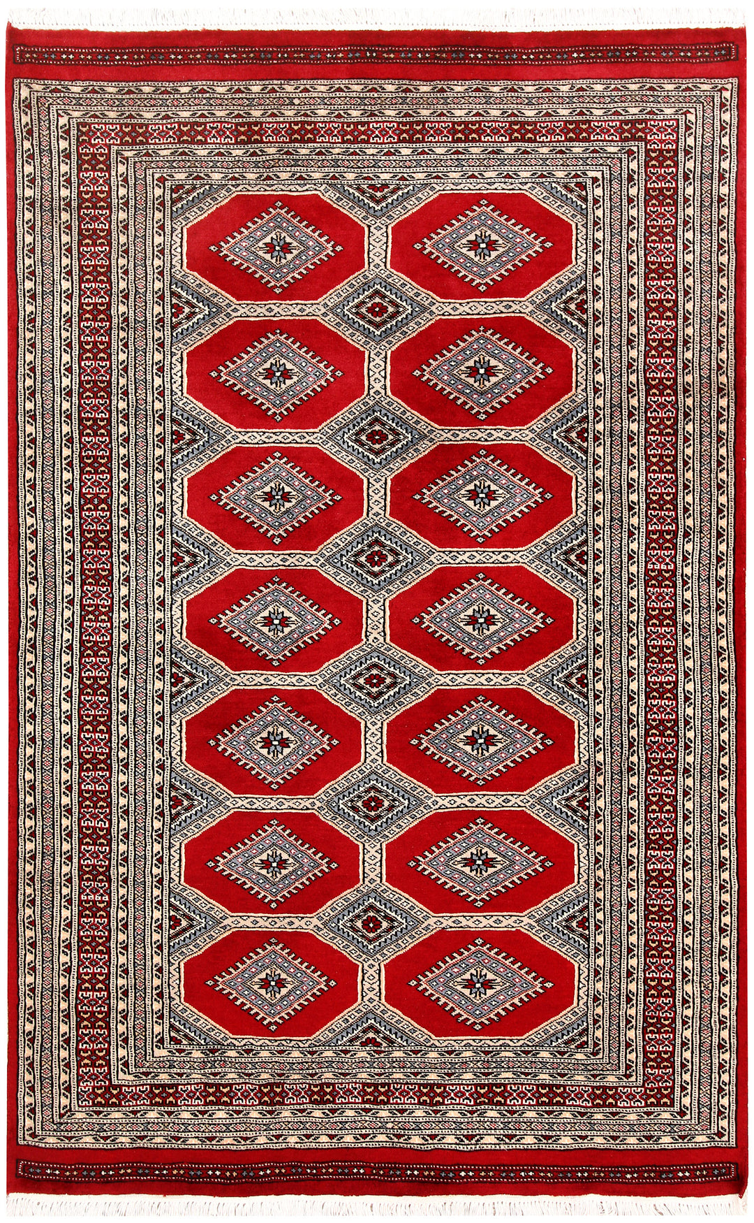 Firebrick Jaldar 4' 2 x 6' 6 - No. 58622 - ALRUG Rug Store