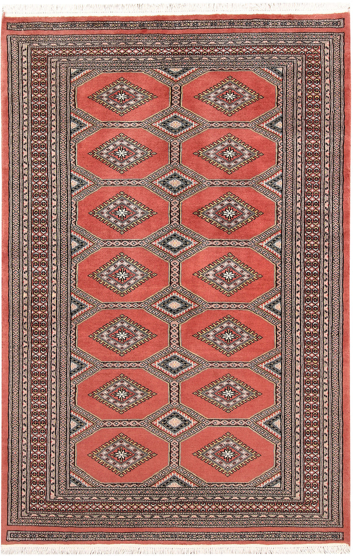 Salmon Jaldar 4'  1" x 6'  4" - No. QA58005