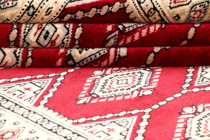 Maroon Jaldar 4' 6 x 6' 8 - No. 58644 - ALRUG Rug Store