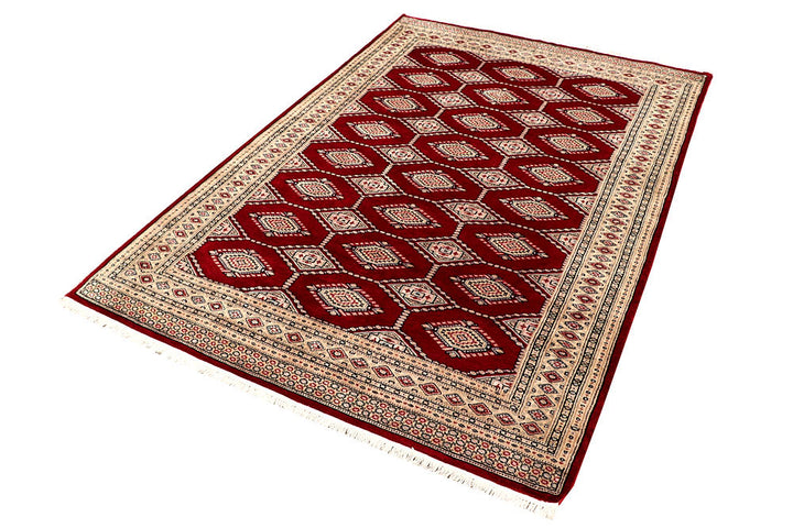 Maroon Jaldar 4' 6 x 6' 8 - No. 58644 - ALRUG Rug Store