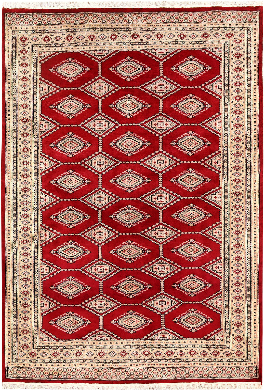 Maroon Jaldar 4' 6 x 6' 8 - No. 58644 - ALRUG Rug Store