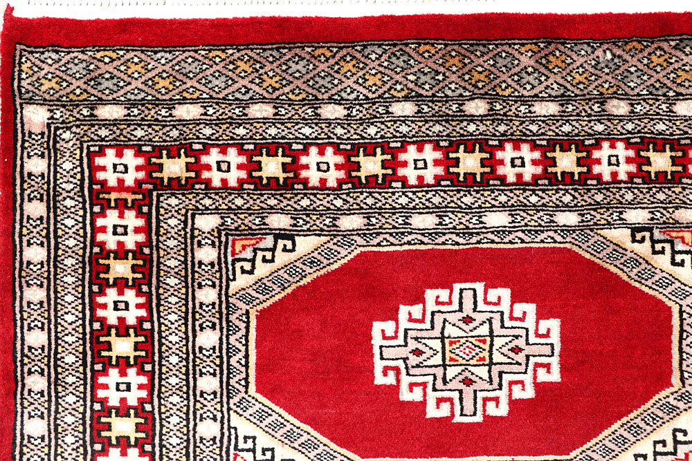 Firebrick Jaldar 4' 6 x 6' 11 - No. 58646 - ALRUG Rug Store