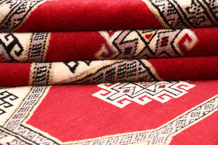 Firebrick Jaldar 4' 6 x 6' 11 - No. 58646 - ALRUG Rug Store