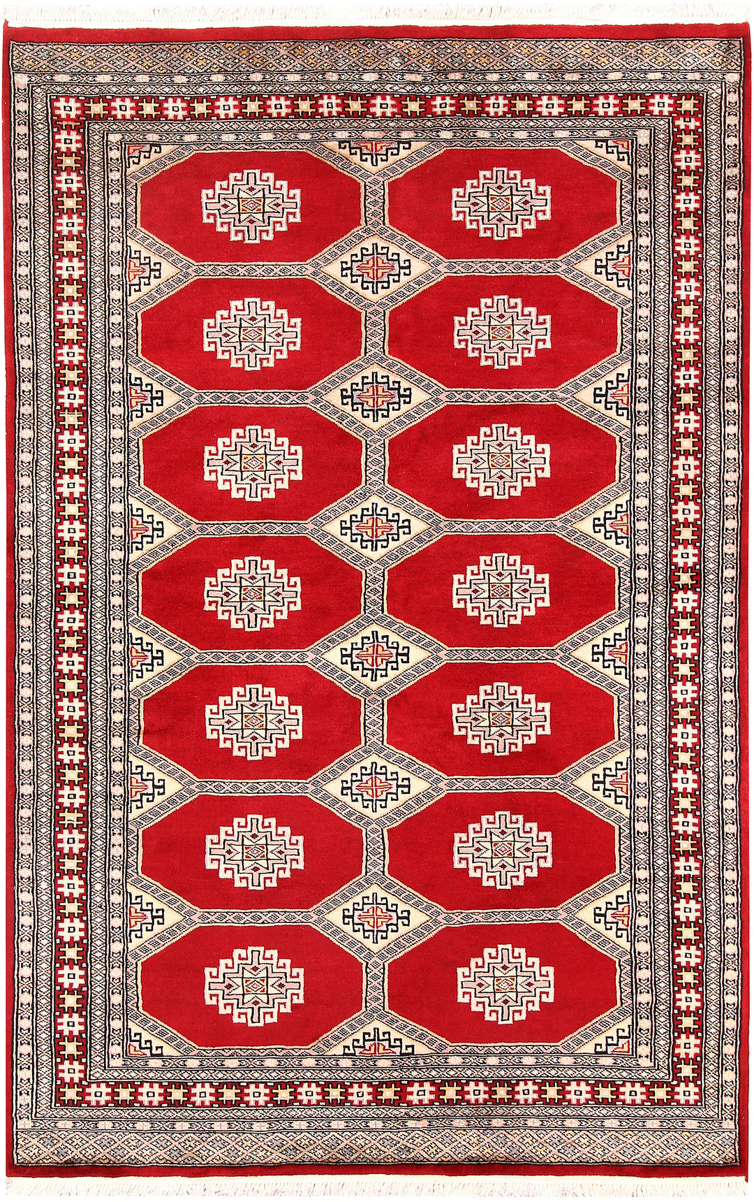 Firebrick Jaldar 4' 6 x 6' 11 - No. 58646 - ALRUG Rug Store