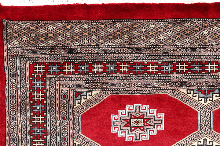 Firebrick Jaldar 4' 6 x 6' 11 - No. 58652 - ALRUG Rug Store