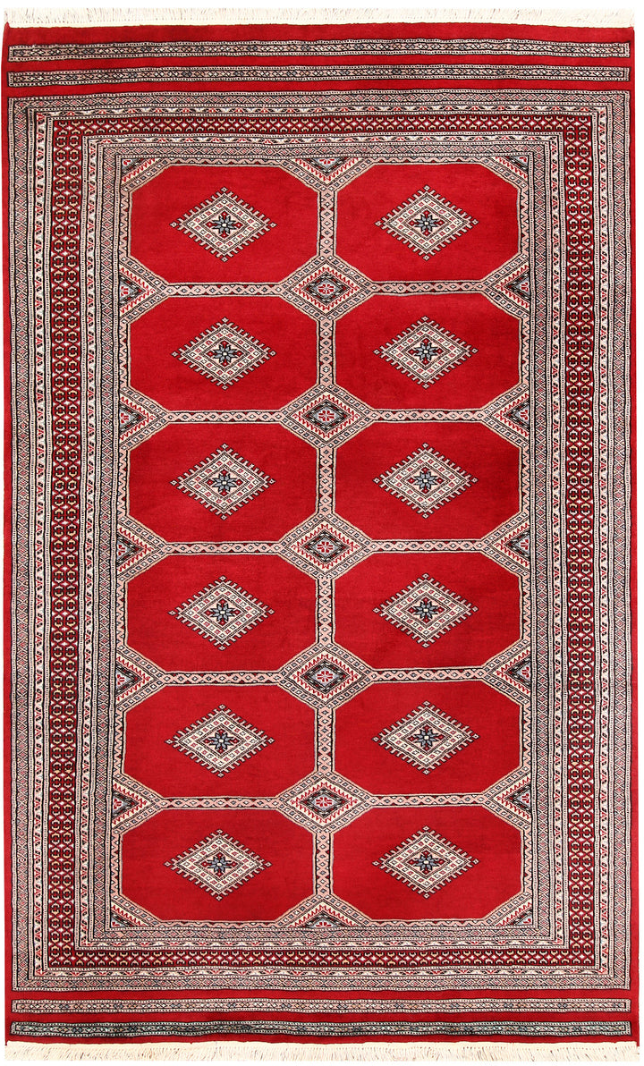 Red Jaldar 4'  6" x 7'  3" - No. QA95573