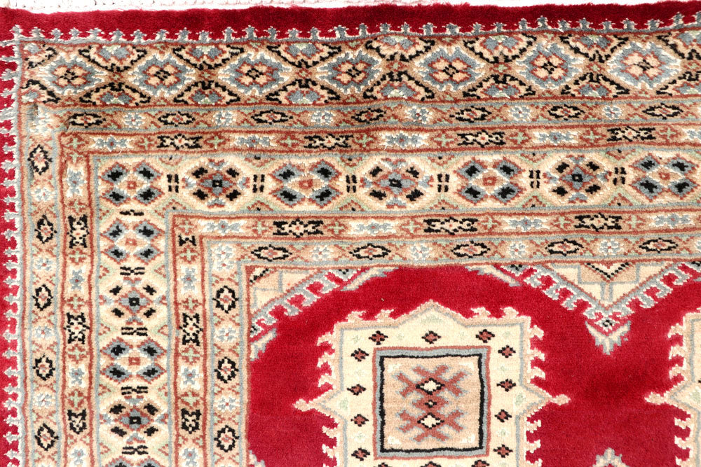 Firebrick Jaldar 4' 7 x 6' 3 - No. 58655 - ALRUG Rug Store