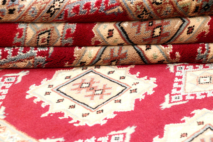 Firebrick Jaldar 4' 7 x 6' 3 - No. 58655 - ALRUG Rug Store