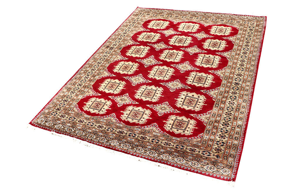 Firebrick Jaldar 4' 7 x 6' 3 - No. 58655 - ALRUG Rug Store