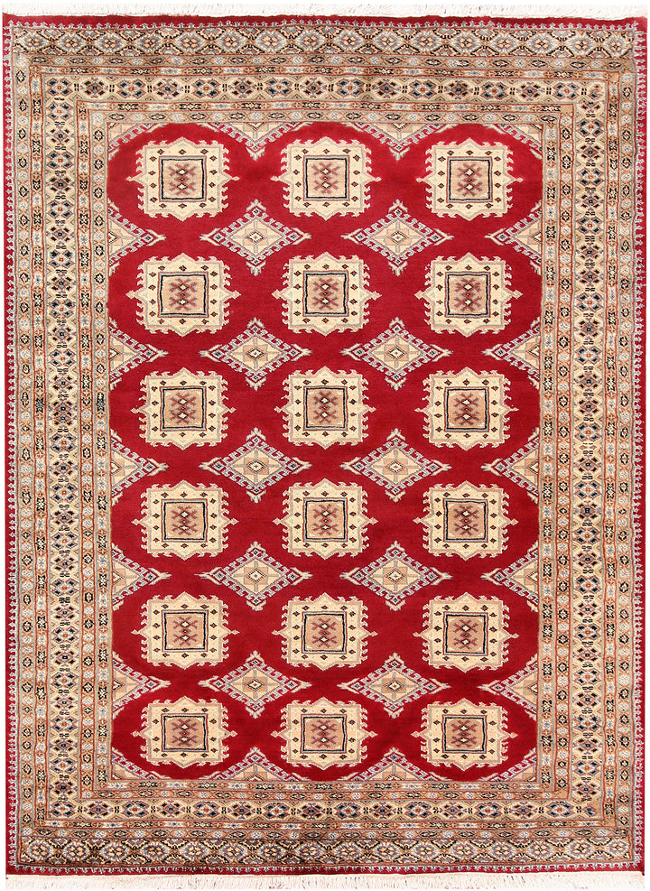 Firebrick Jaldar 4' 7 x 6' 3 - No. 58655 - ALRUG Rug Store
