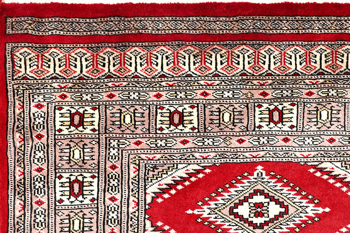 Firebrick Jaldar 4' 6 x 6' 11 - No. 58658 - ALRUG Rug Store