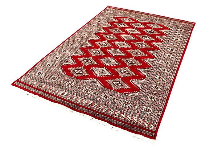 Firebrick Jaldar 4' 6 x 6' 11 - No. 58658 - ALRUG Rug Store