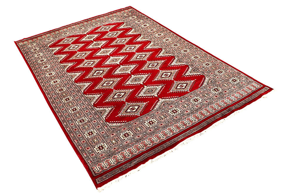 Firebrick Jaldar 4' 6 x 6' 11 - No. 58658 - ALRUG Rug Store