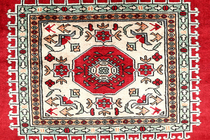 Firebrick Caucasian 4' 7 x 7' - No. 58666 - ALRUG Rug Store