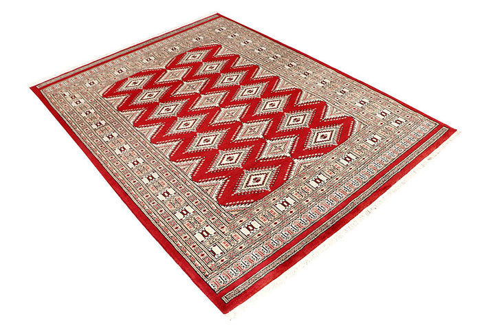 Firebrick Jaldar 4' 9 x 6' 3 - No. 58667 - ALRUG Rug Store