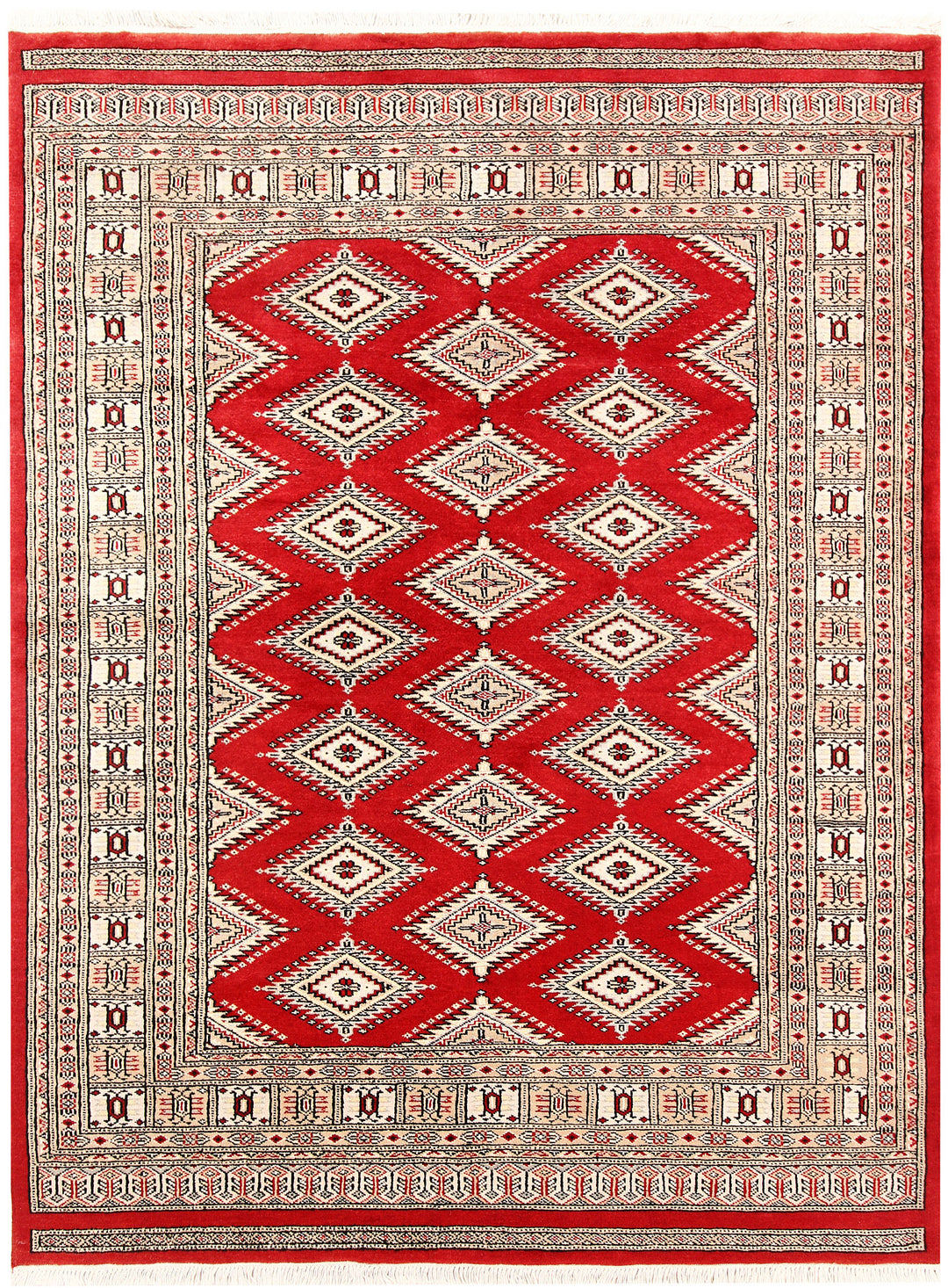 Firebrick Jaldar 4' 9 x 6' 3 - No. 58667 - ALRUG Rug Store