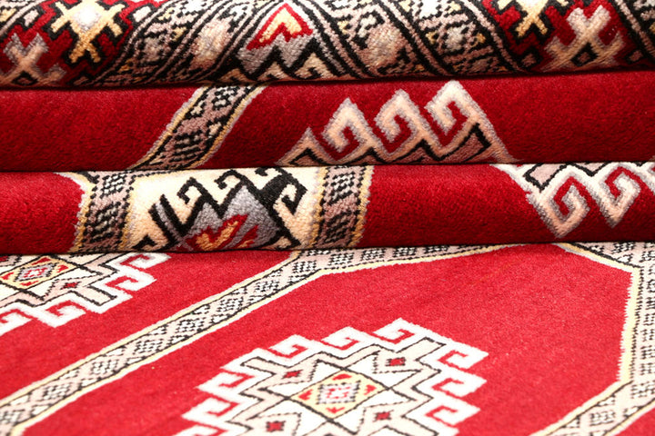 Firebrick Jaldar 4' 6 x 6' 7 - No. 58668 - ALRUG Rug Store