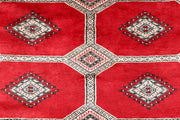 Red Jaldar 4'  7" x 6'  4" - No. QA93814