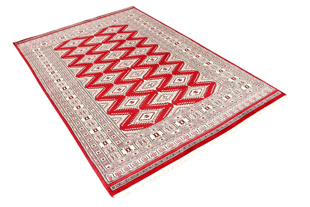 Firebrick Jaldar 4' 5 x 6' 10 - No. 58680 - ALRUG Rug Store