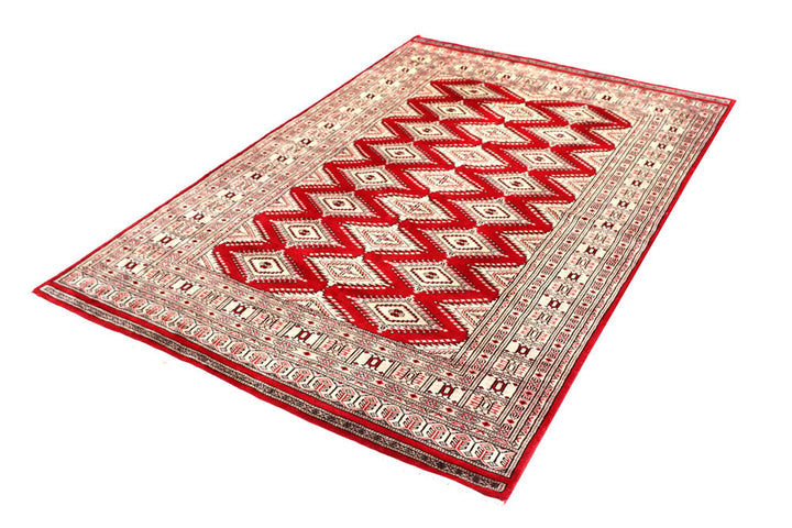 Firebrick Jaldar 4' 5 x 6' 10 - No. 58680 - ALRUG Rug Store