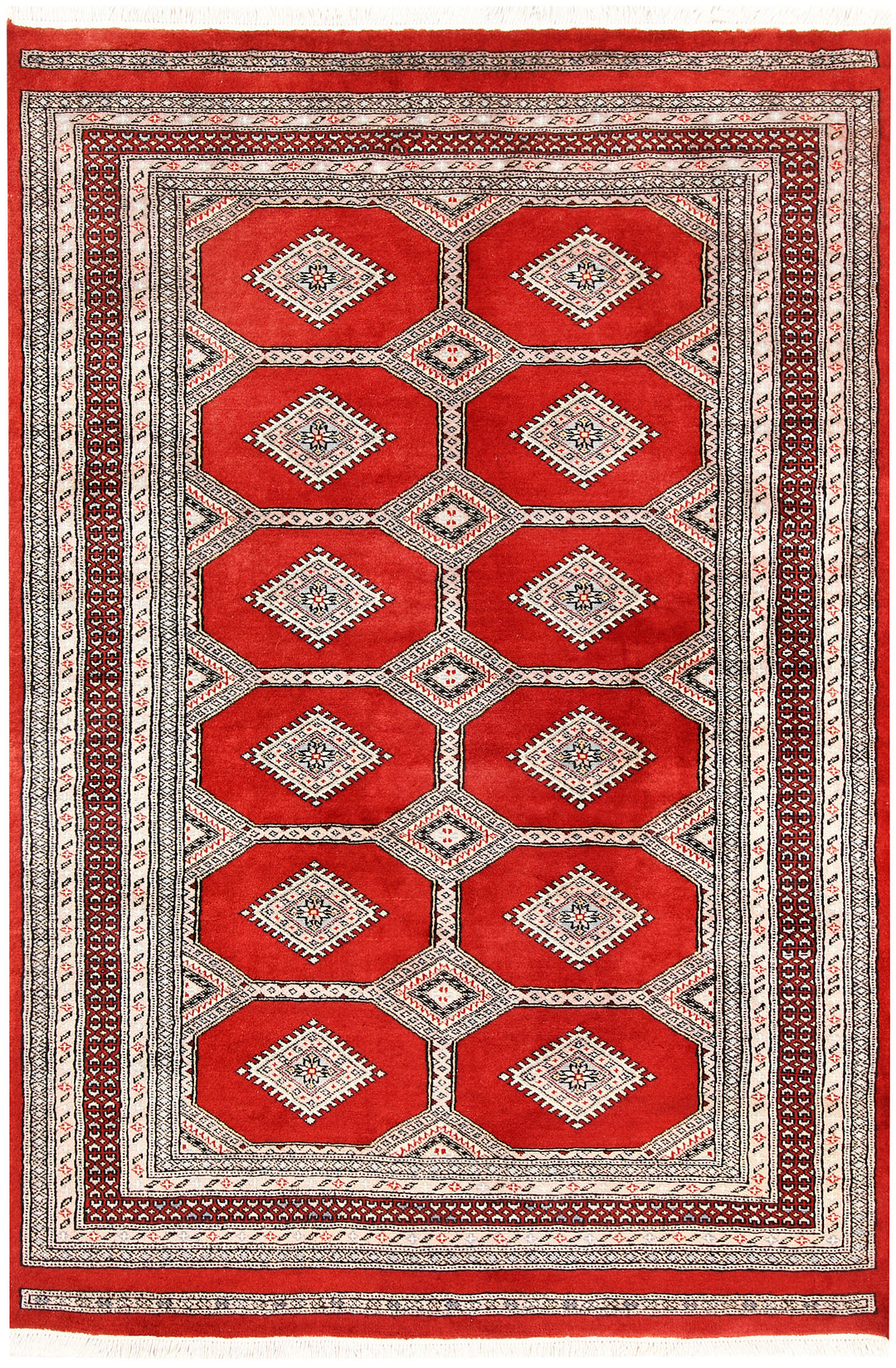 Firebrick Jaldar 4' 8 x 6' 10 - No. 58686 - ALRUG Rug Store