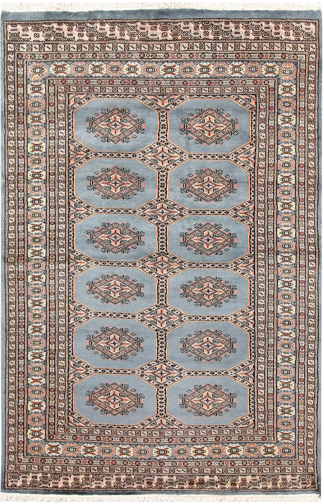 Light Slate Grey Jaldar 4' 6 x 6' 9 - No. 58687 - ALRUG Rug Store