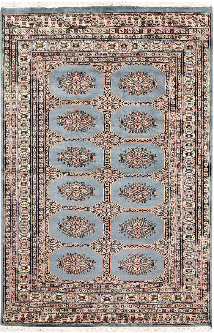 Light Slate Grey Jaldar 4' 6 x 6' 9 - No. 58687 - ALRUG Rug Store