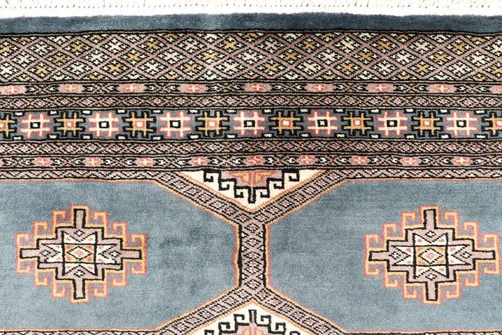 Light Slate Grey Jaldar 4' 7 x 6' 10 - No. 58689 - ALRUG Rug Store