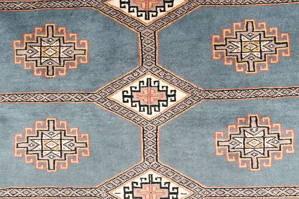 Light Slate Grey Jaldar 4' 7 x 6' 10 - No. 58689 - ALRUG Rug Store