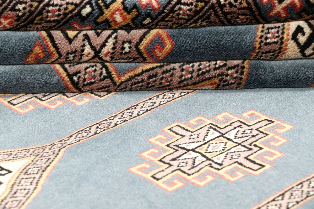 Light Slate Grey Jaldar 4' 7 x 6' 10 - No. 58689 - ALRUG Rug Store