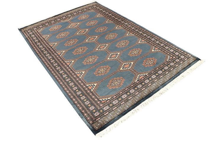 Light Slate Grey Jaldar 4' 7 x 6' 10 - No. 58689 - ALRUG Rug Store