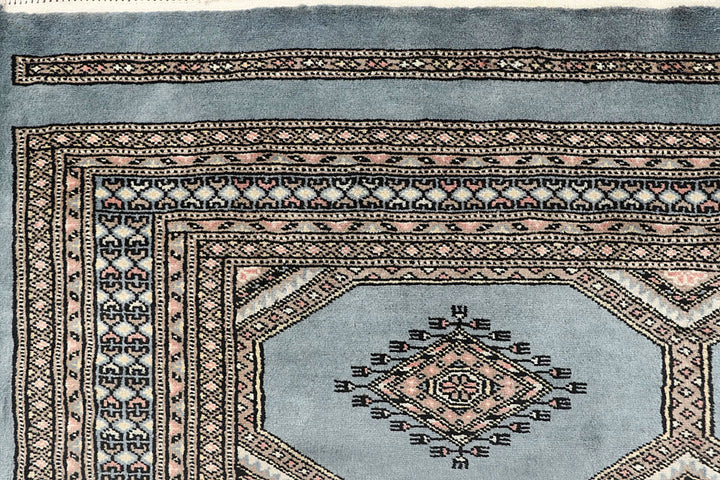 Light Slate Grey Jaldar 4' 7 x 6' 4 - No. 58691 - ALRUG Rug Store