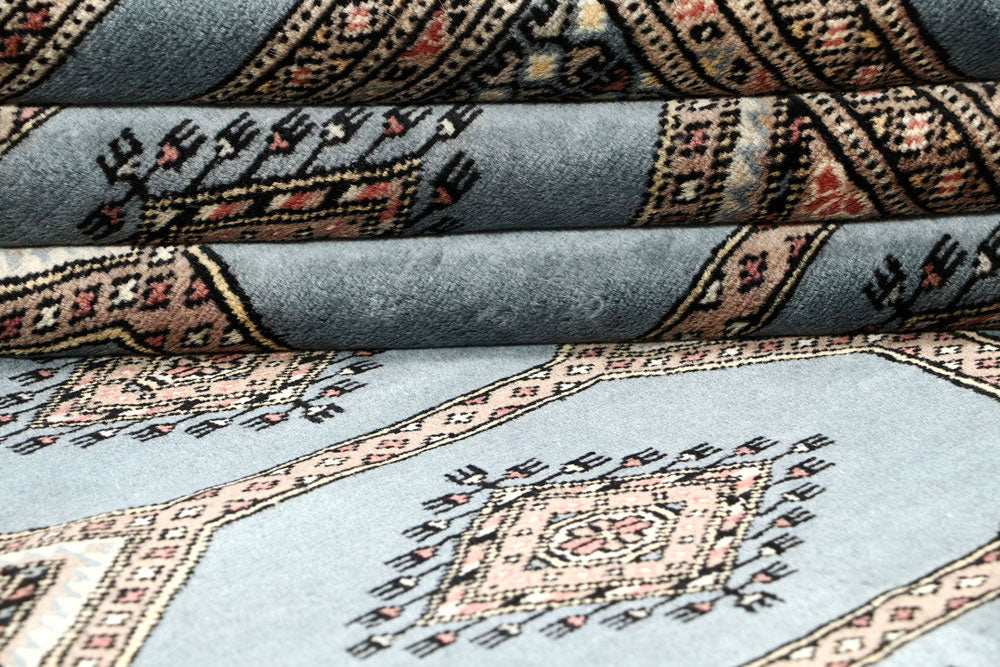 Light Slate Grey Jaldar 4' 7 x 6' 4 - No. 58691 - ALRUG Rug Store